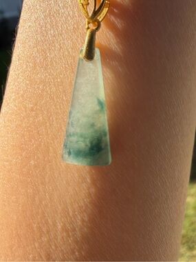 Natural Burmese Jadeite Jade Pendant – High-Icy Quality with Natural Green Float